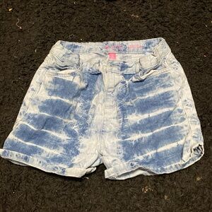 Blue and white womens Jean shorts